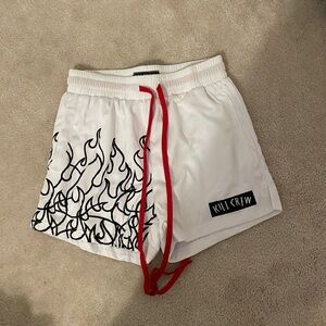 NWOT White Kill Crew Shorts
